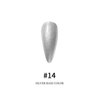 Cracked vernis gel Base Argent 14 - Ongles Elaine Lemay