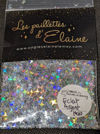 Éclat Argent Holo - Ongles Elaine Lemay