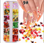 Feuilles d'automne (érable) - Ongles Elaine Lemay