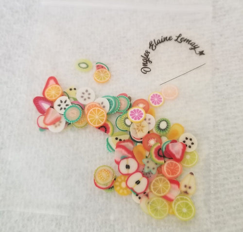 Fimo 2 Fruits - Ongles Elaine Lemay