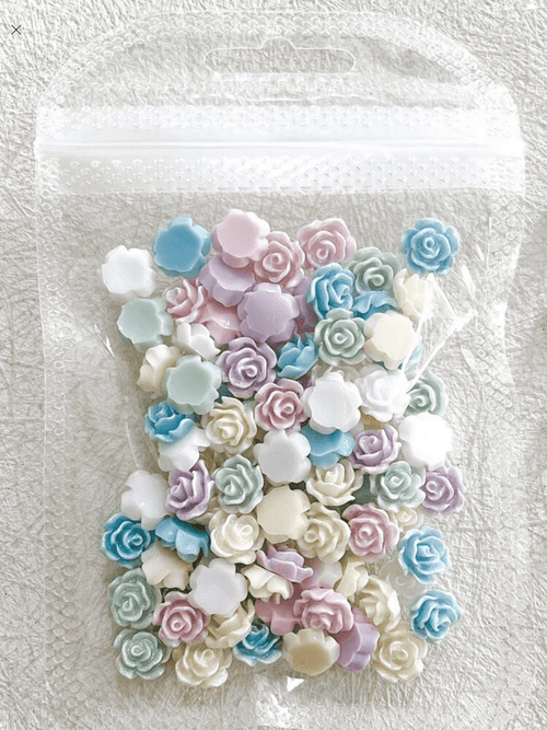 Fleurs pastels 3D - Ongles Elaine Lemay