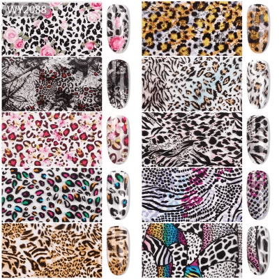 Foil animal print 2020 - Ongles Elaine Lemay