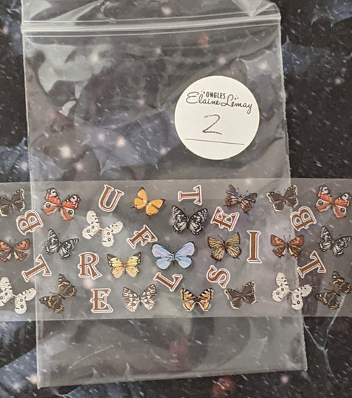 Foil papillon 2 - Ongles Elaine Lemay