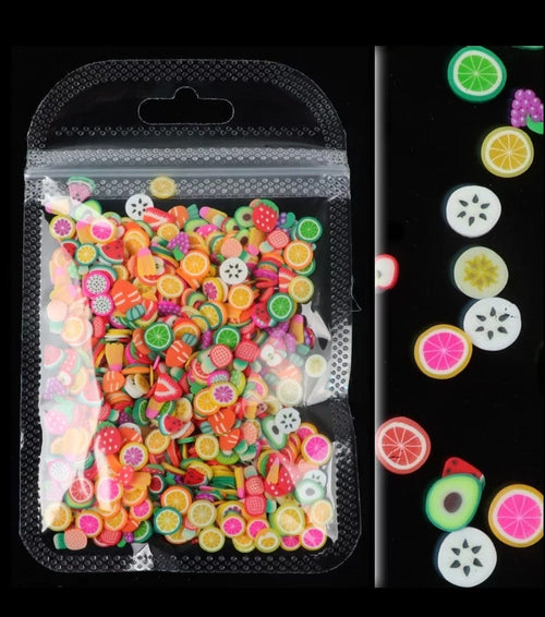 Fruits fimo - Ongles Elaine Lemay