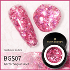 Gel paillettes Born Pretty BGS07 - Ongles Elaine Lemay