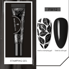 Gel paint-Stamping 12 - Ongles Elaine Lemay