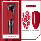 Gel paint-Stamping 14 - Ongles Elaine Lemay