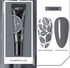 Gel paint-Stamping 8 - Ongles Elaine Lemay