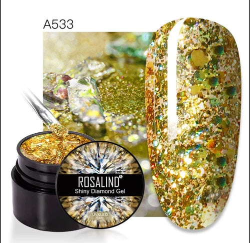 Glitter en gel Rosalind A533 - Ongles Elaine Lemay