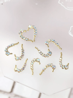 Strass or et AB (paquet de 10) - Ongles Elaine Lemay 