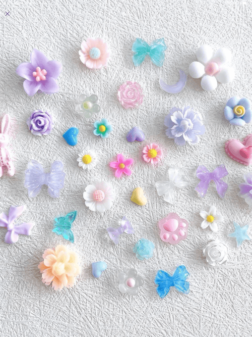 Boite mix bijoux 3D glow - Ongles Elaine Lemay 
