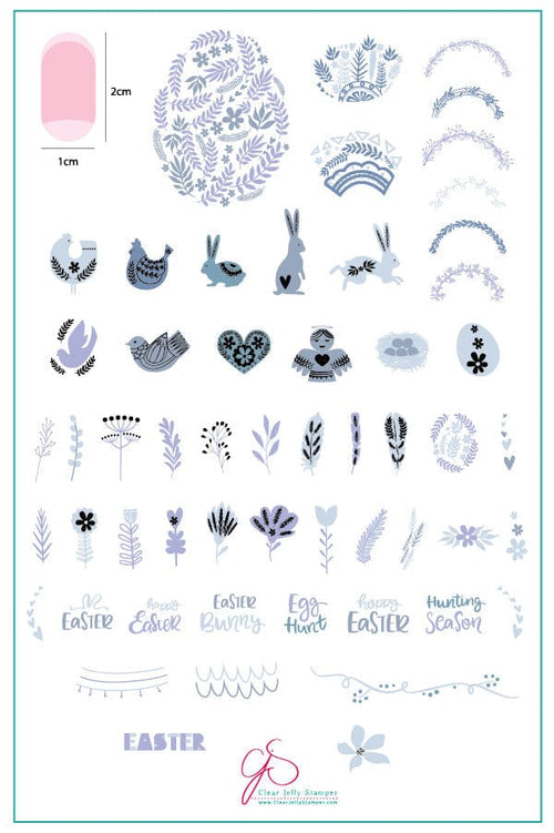 CJS-H-30 Enchanted Easter - Ongles Elaine Lemay 