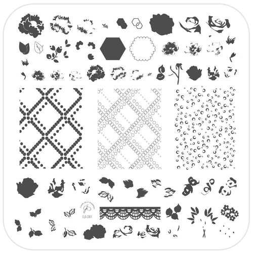 CJS-281 Floral Blossom 3 - Ongles Elaine Lemay 