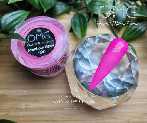 OMG Rainbow Glow #190 - Ongles Elaine Lemay 