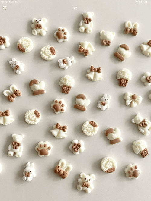 Objets cutes 3D (paquet de 20) - Ongles Elaine Lemay 