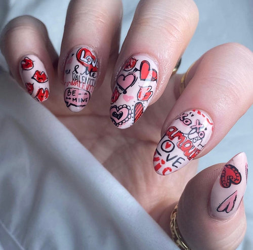CJS-V-12 LoVe Notes - Ongles Elaine Lemay 