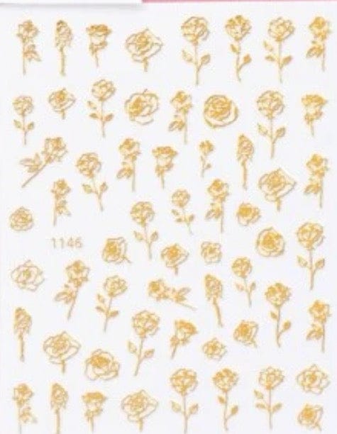 Collant roses or - Ongles Elaine Lemay 