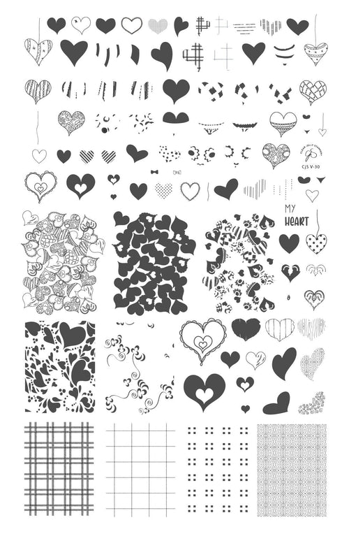 CJS-V-30 Millions of Hearts - Ongles Elaine Lemay 