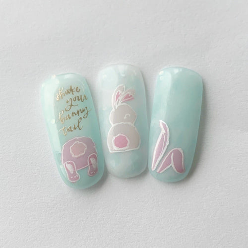 CJS-H-53 Bunny Bits - Ongles Elaine Lemay 