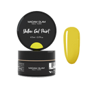 Gel paint jaune - Ongles Elaine Lemay 