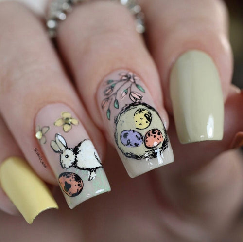 CJS-H-29 Bunny Kisses - Ongles Elaine Lemay 