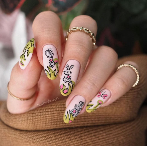 CJS-H-66 Groovy Bunny - Ongles Elaine Lemay 