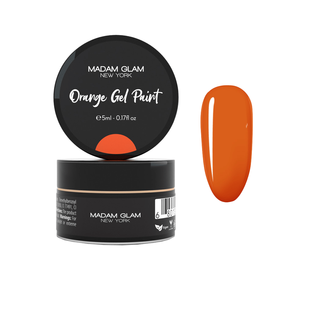 Gel paint orange