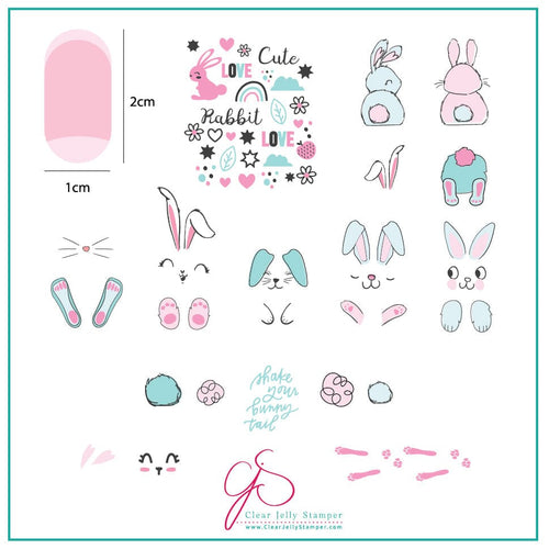 CJS-H-53 Bunny Bits - Ongles Elaine Lemay 