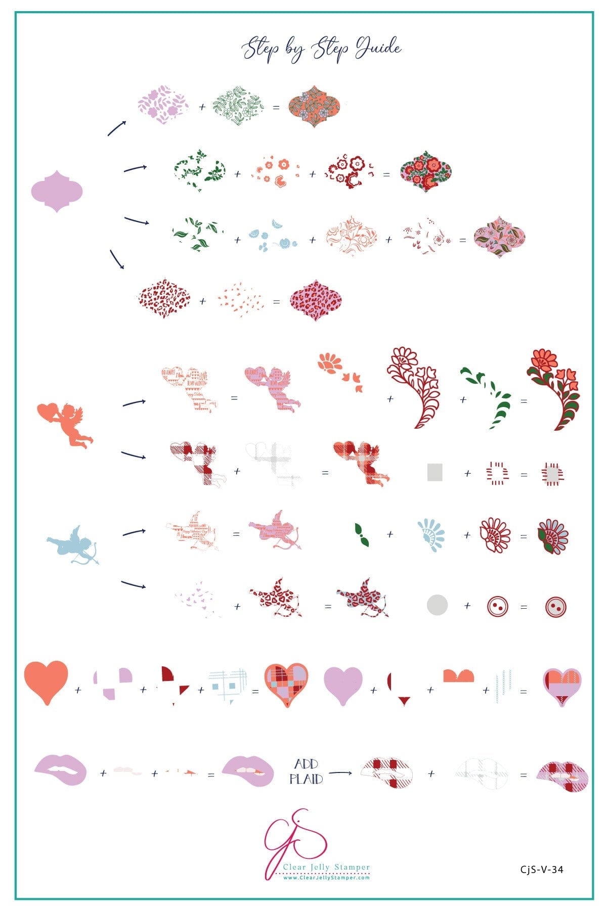 CJS-V-34 Patterned Valentines