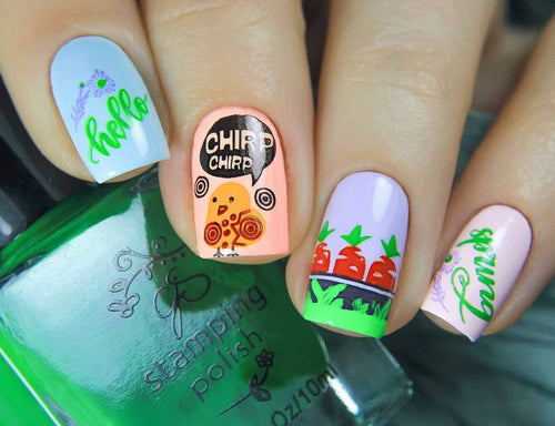CJS-H-12 Hippity Easter - Ongles Elaine Lemay 
