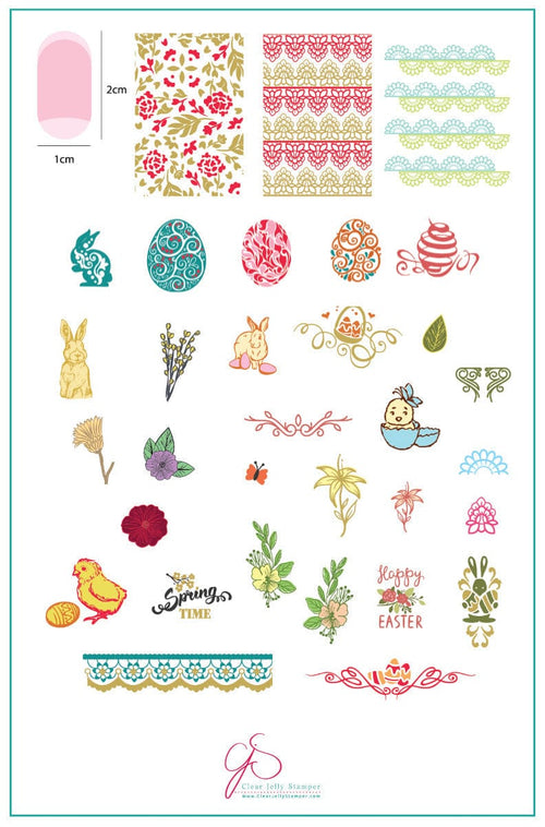 CJS-H-09 Victorian Easter - Ongles Elaine Lemay 
