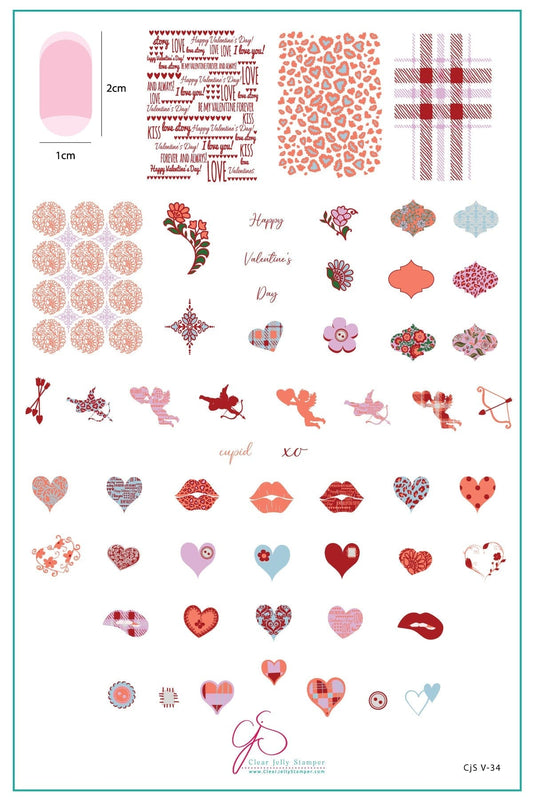 CJS-V-34 Patterned Valentines