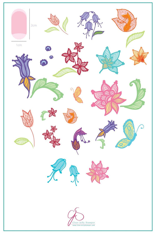 CJS-50 Petals of Lace - Ongles Elaine Lemay 