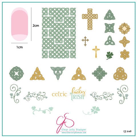 CJS-H-49 Celtic Charm - Ongles Elaine Lemay 
