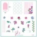 CJS-282 Floral Blossom 4 - Ongles Elaine Lemay 