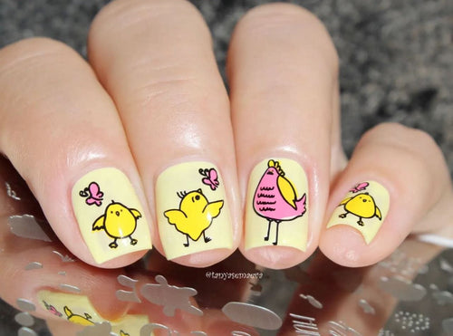 CJS-H-63 Hoppy Easter - Ongles Elaine Lemay 