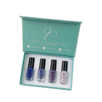Kit vernis à stamping Purplicious (4 couleurs) - Ongles Elaine Lemay 