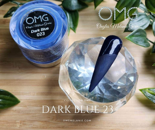 OMG Dark Blue #023 - Ongles Elaine Lemay 