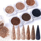 Kit 6 couleurs effet sucre - Ongles Elaine Lemay