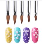 Kit de 5 pinceaux acrylique - Ongles Elaine Lemay
