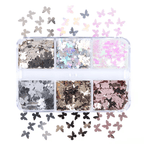 Kit papillons chrome - Ongles Elaine Lemay