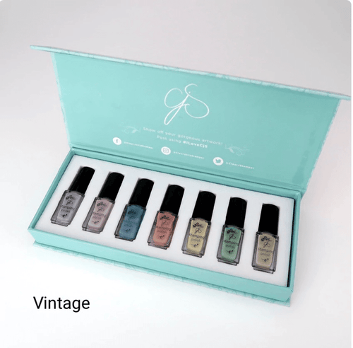 Kit vernis à stamping vintage - Ongles Elaine Lemay