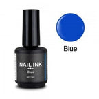 Nail ink Christrio bleu - Ongles Elaine Lemay