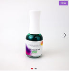 Nail ink metallic Christrio vert - Ongles Elaine Lemay