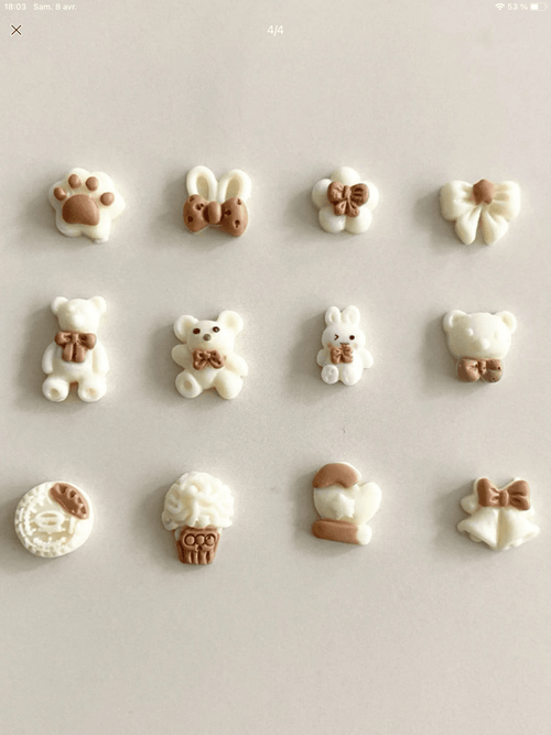 Objets cutes 3D (paquet de 20) - Ongles Elaine Lemay
