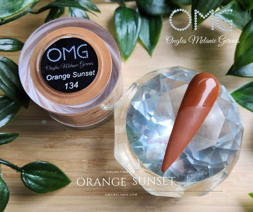 OMG Orange Sunset 134 - Ongles Elaine Lemay