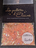 Paillettes Collection La Pastel Clémentine - Ongles Elaine Lemay