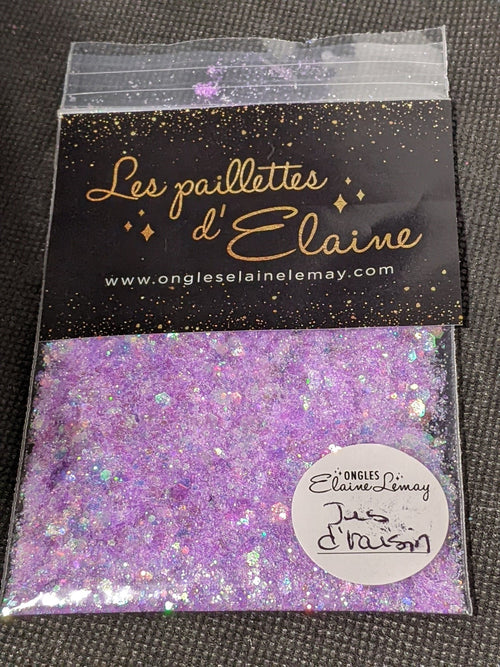 Paillettes Collection La Pastel Jus d’raisin - Ongles Elaine Lemay