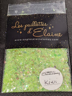 Paillettes Collection La Pastel Kiwi - Ongles Elaine Lemay