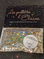Paillettes Collection L'Éclatante Lune Or - Ongles Elaine Lemay